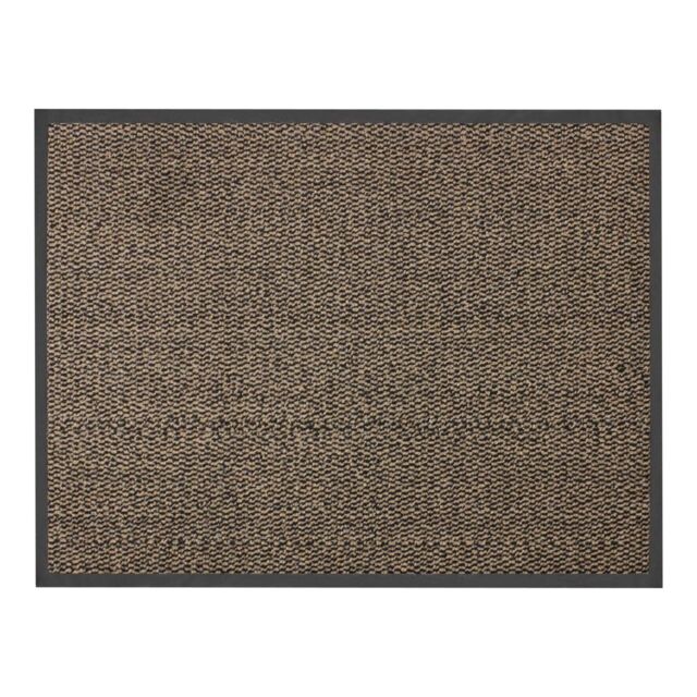 JVL Heavy Duty Commodore Barrier Door Mat, 60x80cm, Brown/Black in Brown - Size: 60 cm x 80 cm - image 1