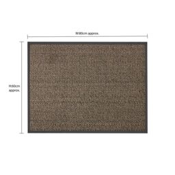 JVL Heavy Duty Commodore Barrier Door Mat, 60x80cm, Brown/Black in Brown - Size: 60 cm x 80 cm - thumbnail 4