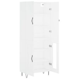 Berkfield Home Highboard White 69.5x34x180 cm Engineered Wood - thumbnail 4