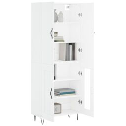 Berkfield Home Highboard White 69.5x34x180 cm Engineered Wood - thumbnail 3