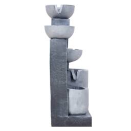Living and Home Solar Water Fountain for Garden and Outdoor Décor in Grey - thumbnail 5