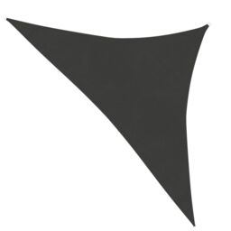 Berkfield Home Sunshade Sail 160 g/m ² Anthracite 3.5x3.5x4.9 m HDPE in Black - thumbnail 1