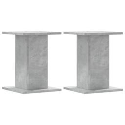 Berkfield Home Plant Stands 2 pcs Concrete Grey 30x30x40 cm Engineered Wood - Size: 30 x 30 x 40 cm - thumbnail 3