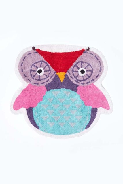 Homescapes Cotton Tufted Owl Children Rug - Size: 70 cm x 80 cm - image 1