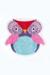 Homescapes Cotton Tufted Owl Children Rug - Size: 70 cm x 80 cm - thumbnail 1