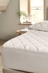CHRISTY Classic Filled Microfibre Mattress Protector in White - Size: Single - thumbnail 1