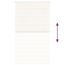 Berkfield Home Zebra Blind Marble Beige 130x230 cm Fabric Width 125.9 cm Polyester - thumbnail 5