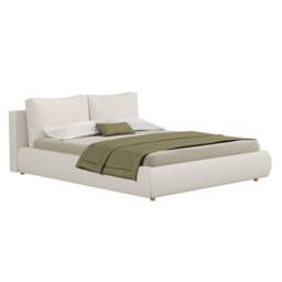 STILVORA 5ft Ottoman Bed Frame with Storage & Boucle in White - Size: King - thumbnail 5