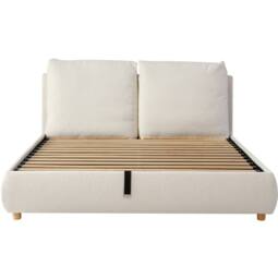 STILVORA 5ft Ottoman Bed Frame with Storage & Boucle in White - Size: King - thumbnail 9