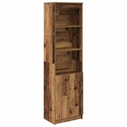 Berkfield Home Highboard Old Wood 50x35x180 cm Engineered Wood in Brown - Size: 50 x 35 x 180 cm - thumbnail 3