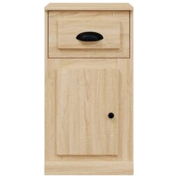 Berkfield Home Side Cabinet with Drawer Sonoma Oak 40x50x75 cm Engineered Wood in Brown - Size: 40 x 50 x 75 cm - thumbnail 6