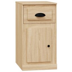 Berkfield Home Side Cabinet with Drawer Sonoma Oak 40x50x75 cm Engineered Wood in Brown - Size: 40 x 50 x 75 cm - thumbnail 2