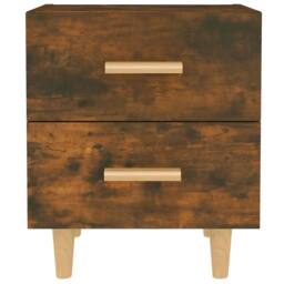 Berkfield Home Bed Cabinets 2 pcs Smoked Oak 40x35x47.5 cm in Brown - thumbnail 3