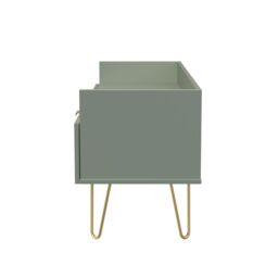 Ready Assembled 2 U Fuji 2 Drawer TV Unit (Ready Assembled) in Pale Green - thumbnail 2