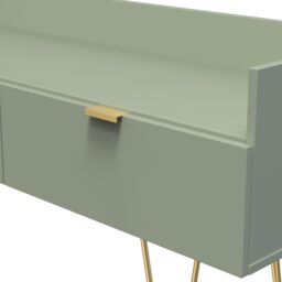 Ready Assembled 2 U Fuji 2 Drawer TV Unit (Ready Assembled) in Pale Green - thumbnail 4