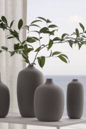 Blomus Ceola Ceramic Vase 18cm - Satellite in Grey - thumbnail 2