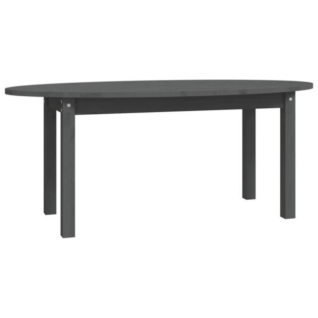Berkfield Home Coffee Table Grey 110x55x45 cm Solid Wood Pine - Size: 110 x 55 x 45 cm - image 1