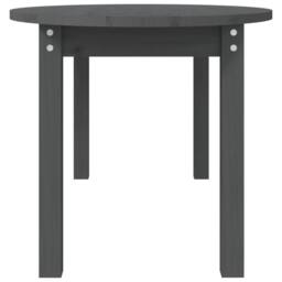 Berkfield Home Coffee Table Grey 110x55x45 cm Solid Wood Pine - Size: 110 x 55 x 45 cm - thumbnail 7