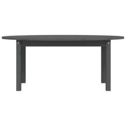 Berkfield Home Coffee Table Grey 110x55x45 cm Solid Wood Pine - Size: 110 x 55 x 45 cm - thumbnail 5