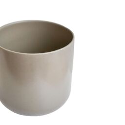 Ivyline Lisbon Planter Greige H26Cm D26Cm- Ceramic- Best Seller- Available from 12cm to 26 cm & 5 colours in Brown - thumbnail 3