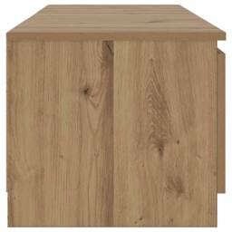 Berkfield Home TV Cabinet with LED Lights Artisian Oak 140x40x35.5 cm Engineered Wood in Brown - thumbnail 8