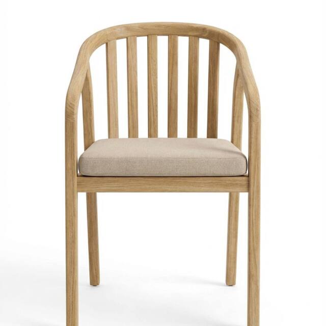 Royalcraft RIVEN Dining Chair Pack of 2 in Beige - image 1
