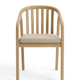 Royalcraft RIVEN Dining Chair Pack of 2 in Beige - thumbnail 1