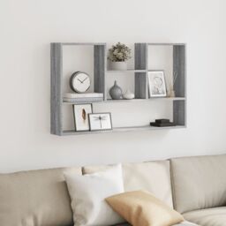Berkfield Home Wall Shelf Grey Sonoma 99x15x60 cm Engineered Wood - Size: 99 x 15 x 60 cm - thumbnail 3
