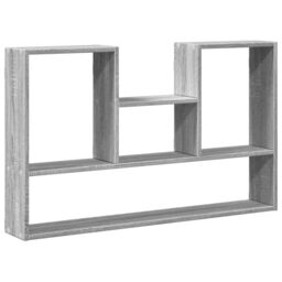 Berkfield Home Wall Shelf Grey Sonoma 99x15x60 cm Engineered Wood - Size: 99 x 15 x 60 cm - thumbnail 2