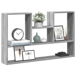 Berkfield Home Wall Shelf Grey Sonoma 99x15x60 cm Engineered Wood - Size: 99 x 15 x 60 cm - thumbnail 1