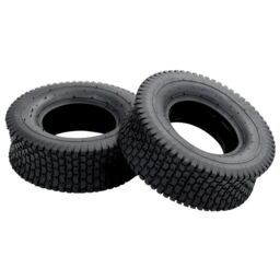 Berkfield Home Wheelbarrow Tyres 2 pcs 13x5.00-6 4PR Rubber in Black - thumbnail 1