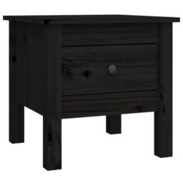 Berkfield Home Side Tables 2 pcs Black 40x40x39 cm Solid Wood Pine - Size: 40 x 40 x 39 cm - thumbnail 7