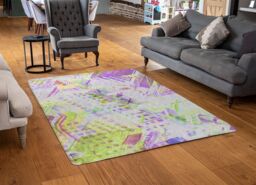 Benjamin Tate Design London Roof Tops Rug in Natural - Size: Large - thumbnail 2
