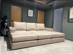 HOB Furniture Charles Cinema Sofa - 11ftx6ft in Dark Grey - thumbnail 1