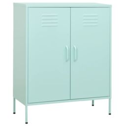 Berkfield Home Storage Cabinet Mint 80x35x101.5 cm Steel in Green