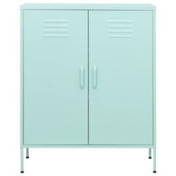 Berkfield Home Storage Cabinet Mint 80x35x101.5 cm Steel in Green - thumbnail 3