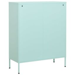 Berkfield Home Storage Cabinet Mint 80x35x101.5 cm Steel in Green - thumbnail 5