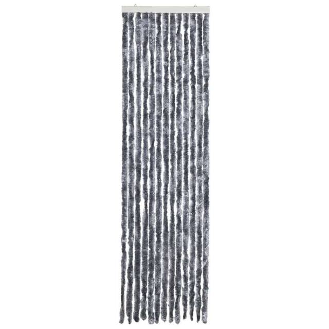 Berkfield Home Insect Curtain Silver 56x185 cm Chenille - image 1