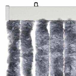 Berkfield Home Insect Curtain Silver 56x185 cm Chenille - thumbnail 4