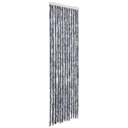 Berkfield Home Insect Curtain Silver 56x185 cm Chenille - thumbnail 3