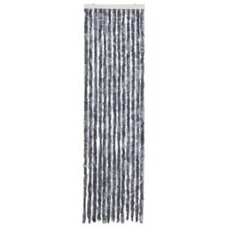 Berkfield Home Insect Curtain Silver 56x185 cm Chenille - thumbnail 1
