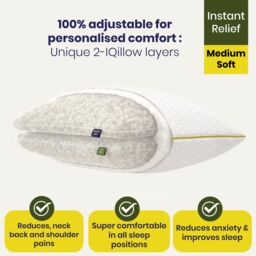 Brightr Sleep Stella Hybrid Best Cooling Neck & Side Sleeper Pillow in Off-White - thumbnail 2
