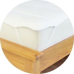 Early's of Witney 'Sateen Stripe' Mattress Topper in White - Size: Single - thumbnail 2