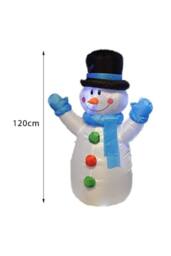 Marco Paul 4ft Inflatable Snowman Christmas Decoration - Size: 120 cm - thumbnail 2