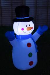 Marco Paul 4ft Inflatable Snowman Christmas Decoration - Size: 120 cm - thumbnail 3