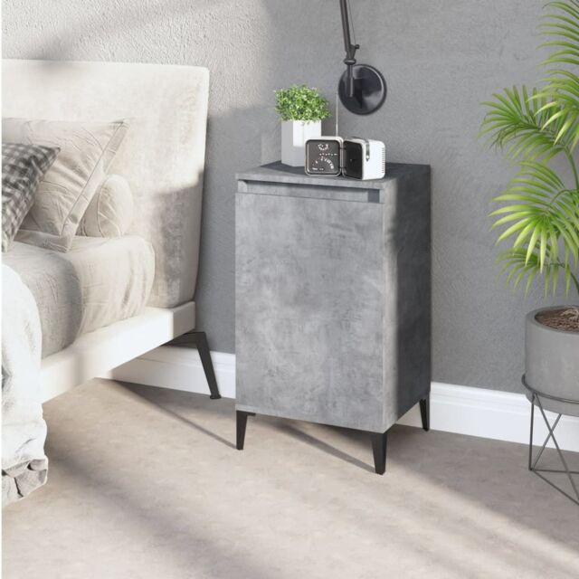 Berkfield Home Bedside Cabinet Concrete Grey 40x35x70 cm Engineered Wood - Size: 40 x 35 x 70 cm - image 1