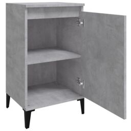 Berkfield Home Bedside Cabinet Concrete Grey 40x35x70 cm Engineered Wood - Size: 40 x 35 x 70 cm - thumbnail 6