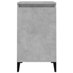 Berkfield Home Bedside Cabinet Concrete Grey 40x35x70 cm Engineered Wood - Size: 40 x 35 x 70 cm - thumbnail 5