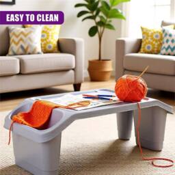 Havendro Grey Portable Bed Tray & Drink Holder Laptop Serving Table - thumbnail 3