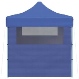 Berkfield Home Professional Folding Party Tent with 3 Sidewalls 3x4 m Steel Blue - thumbnail 4